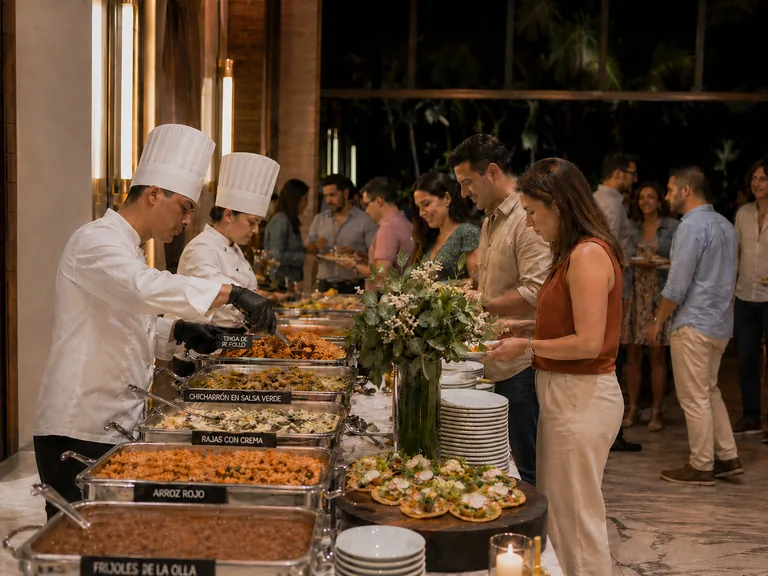 Servicio de taquiza para eventos en CDMX con guisos, montaje y atención